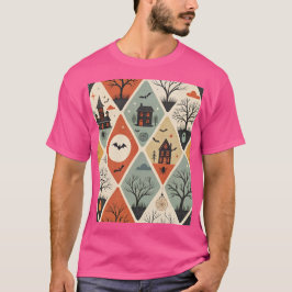 暗い幽霊の模様 Tシャツ