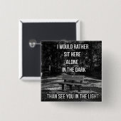 暗い引用文 缶バッジ (正面&裏面)