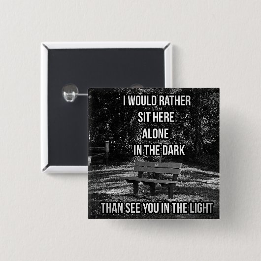 暗い引用文 缶バッジ (正面&裏面)