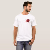 暗い忍者シャドーソードファンタジーシルエット Tシャツ (正面フル)