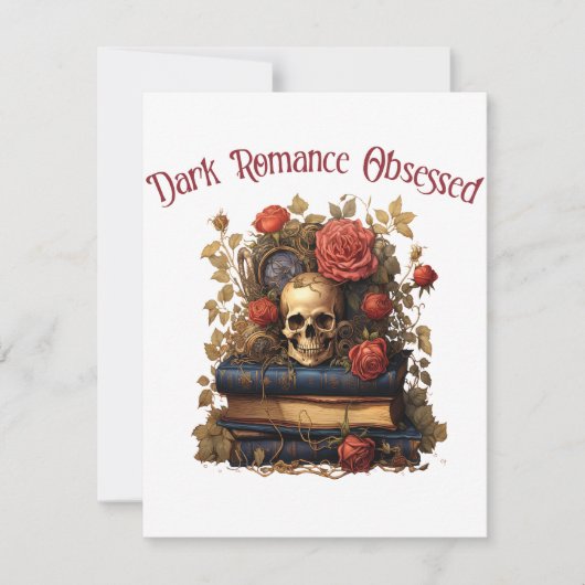 暗い恋愛に取り付かれる ノートカード (正面)