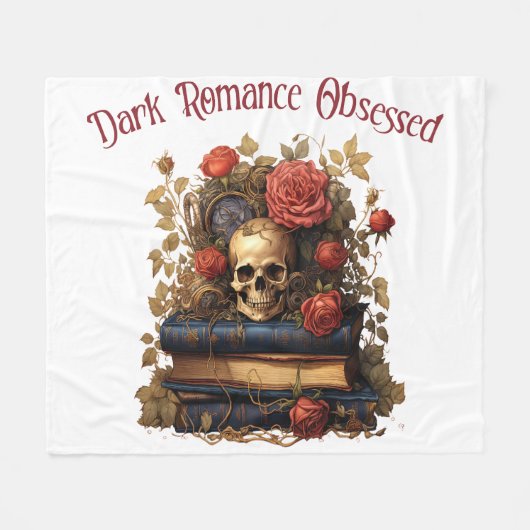 暗い恋愛に取り付かれる フリースブランケット (正面(横))