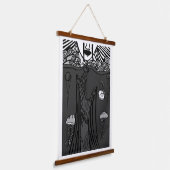 暗い悲しみ 吊り下げ型タペストリー (傾斜あり)