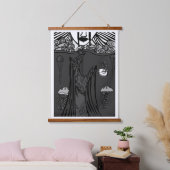 暗い悲しみ 吊り下げ型タペストリー (寝室)