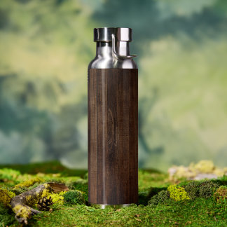 暗い懸命木目と木目 ウォーターボトル