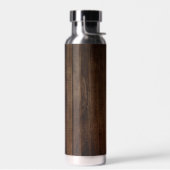 暗い懸命木目と木目 ウォーターボトル (左面)
