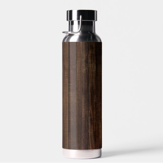 暗い懸命木目と木目 ウォーターボトル (右面)