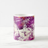 暗い抽象芸術のブロッツの背景 コーヒーマグカップ (中央)