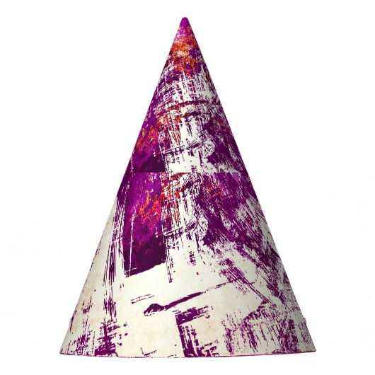 暗い抽象芸術のブロッツの背景 パーティーハット (正面)