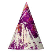 暗い抽象芸術のブロッツの背景 パーティーハット (左)