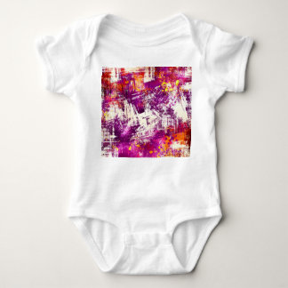 暗い抽象芸術のブロッツの背景 ベビーボディスーツ