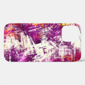 暗い抽象芸術のブロッツの背景 Case-Mate iPhoneケース (裏面 (横))