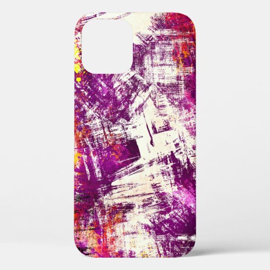 暗い抽象芸術のブロッツの背景 Case-Mate iPhoneケース (裏面)