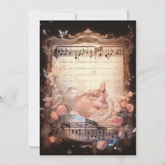 暗い抽象芸術クリスマスカード – デジタル シーズンカード (正面)