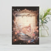 暗い抽象芸術クリスマスカード – デジタル シーズンカード (スタンド正面)