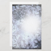 暗い抽象芸術グランジフローラ 便箋 (正面/裏面)