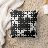 暗い抽象芸術タイリングパターン クッション (ブランケット)