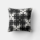 暗い抽象芸術タイリングパターン クッション (裏面)