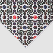 暗い抽象芸術緩和曲線(さくらんぼパターン) 薄葉紙 (詳細)