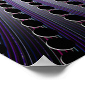 暗い抽象芸術緩和曲線: ポスター (角)