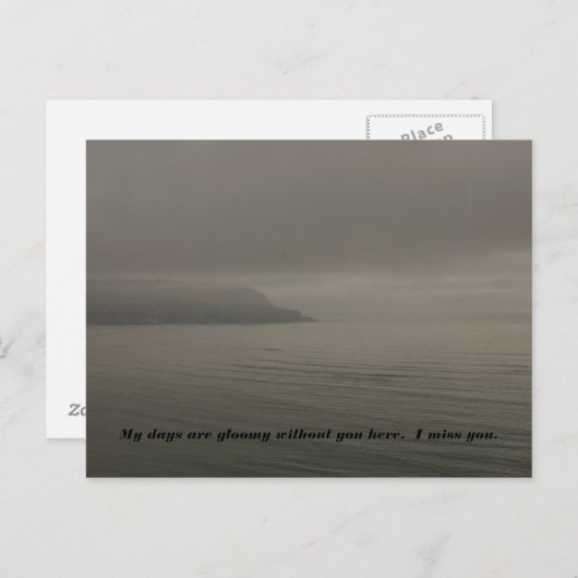 暗い日 ポストカード (正面/裏面)