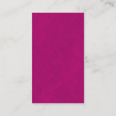 暗い明るい赤紫色ハイビスカスミニ結婚のギフトレジストリ エンクロージャーカード (裏面)