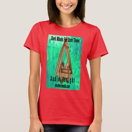 暗い時代に強い心 女性カラーTシャツ Tシャツ (正面)