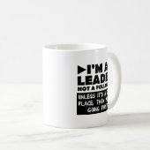 暗い時以外はリーダー ファニーマグ コーヒーマグカップ (正面右)