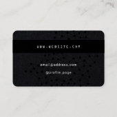 暗い暗号クレジットカード  名刺 (裏面)