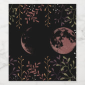 暗い月相 ワインラベル (シングルラベル)