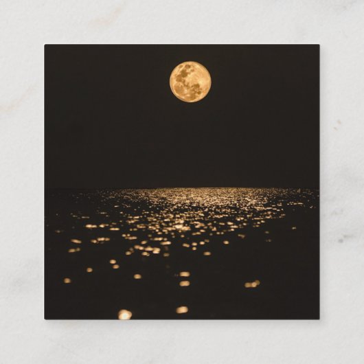 暗い月 スクエア名刺 (裏面)