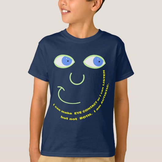 暗い服装を聞いて下さい Tシャツ (正面)