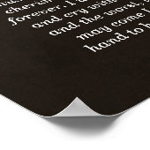 暗い木とシルバー結婚の願いが続く ポスター (角)