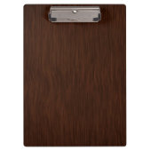 暗い木目の背景 クリップボード (正面)