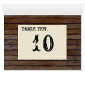 暗い木製のテーブル数カード(平らなクリーム色の平野) (内部横(下))