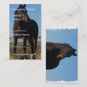 暗い栗毛の馬の名刺 名刺 (正面/裏面)