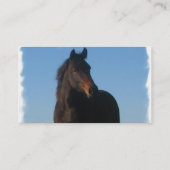 暗い栗毛の馬の名刺 名刺 (裏面)