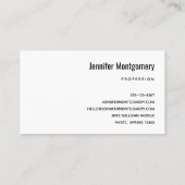 暗い森の中の美しい灰色の狼 名刺 (裏面)