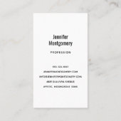 暗い森の中の美しい灰色の狼 名刺 (裏面)