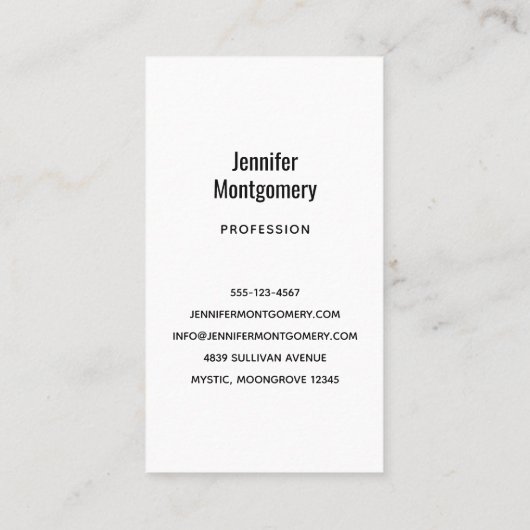 暗い森の中の美しい灰色の狼 名刺 (裏面)