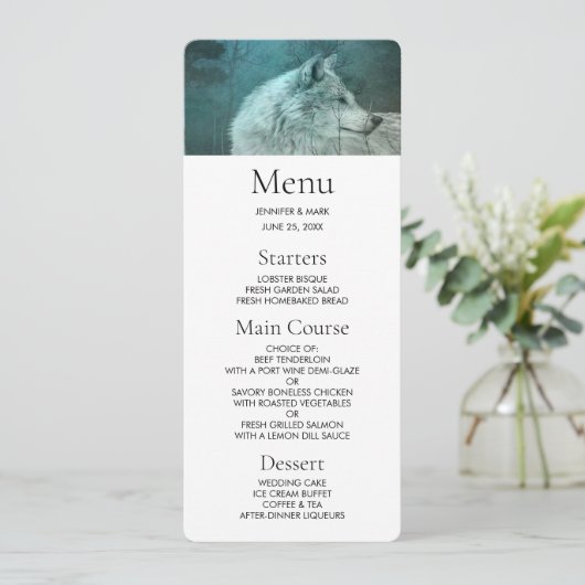 暗い森の中の美しい灰色の狼 招待状 (スタンド正面)