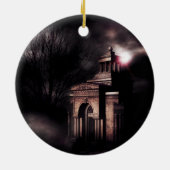 暗い森の古い地下聖堂 セラミックオーナメント (裏面)