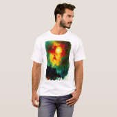 暗い森の怖い右張り Tシャツ (正面フル)