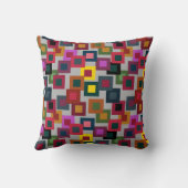 暗い正方形（光） クッション (裏面)