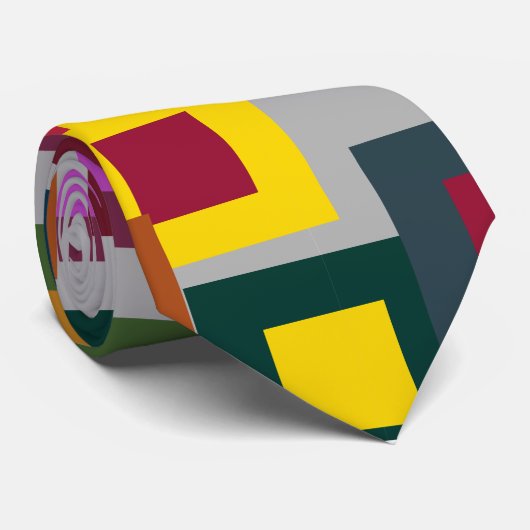 暗い正方形(光) ネクタイ (ロール)