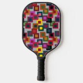 暗い正方形（光） ピックルボールラケット (裏面)