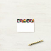 暗い正方形（光） ポストイット (デスク上)