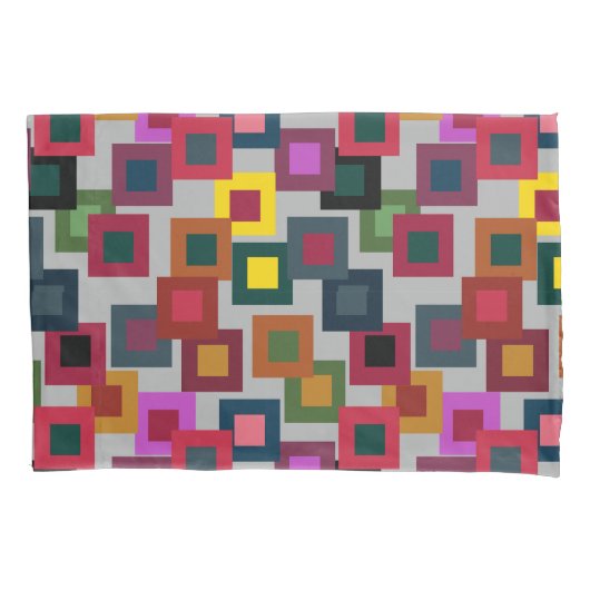 暗い正方形（光） 枕カバー (正面)