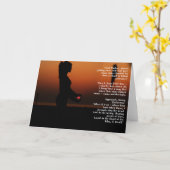 暗い母ウィッカ信者の悔やみや弔慰カード カード (黄色い花)