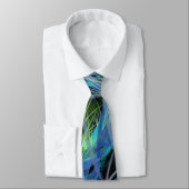 暗い水上の抽象的な草 ネクタイ (タイ)